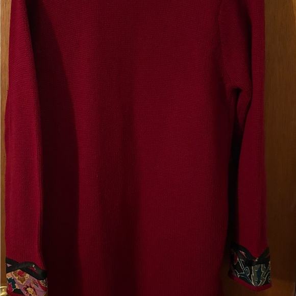 Vintage Red Floral Cardigan - Picture 6 of 6